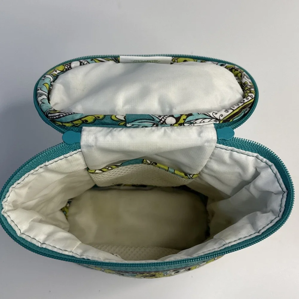 Vera Bradley Quilted Fabric Cool Keeper Lunch Carrier Rare Peacock Pattern